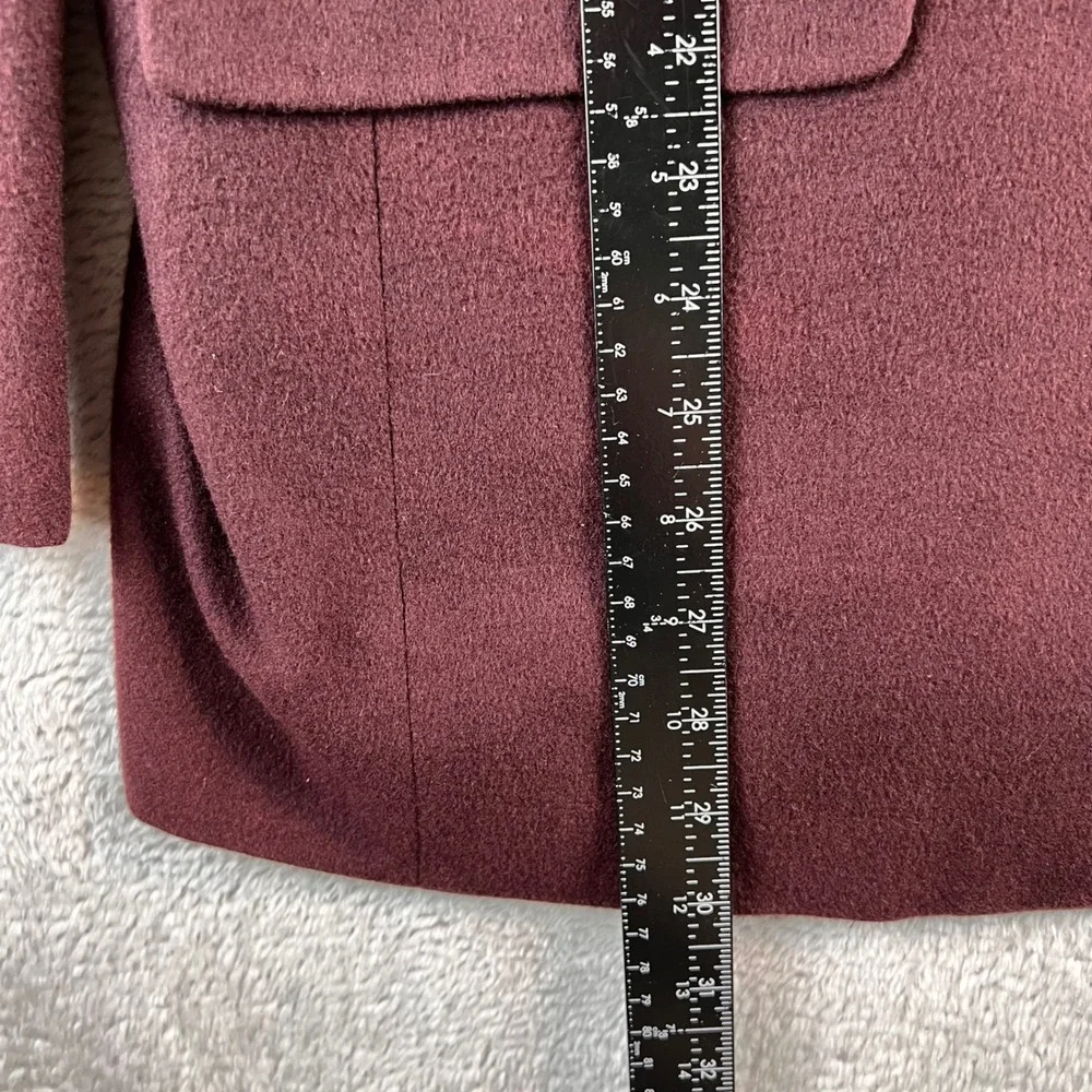 Bobby Jones Mens 44 Reg 100% Cashmere Blazer Burgundy Wine Sport Coat USA Made